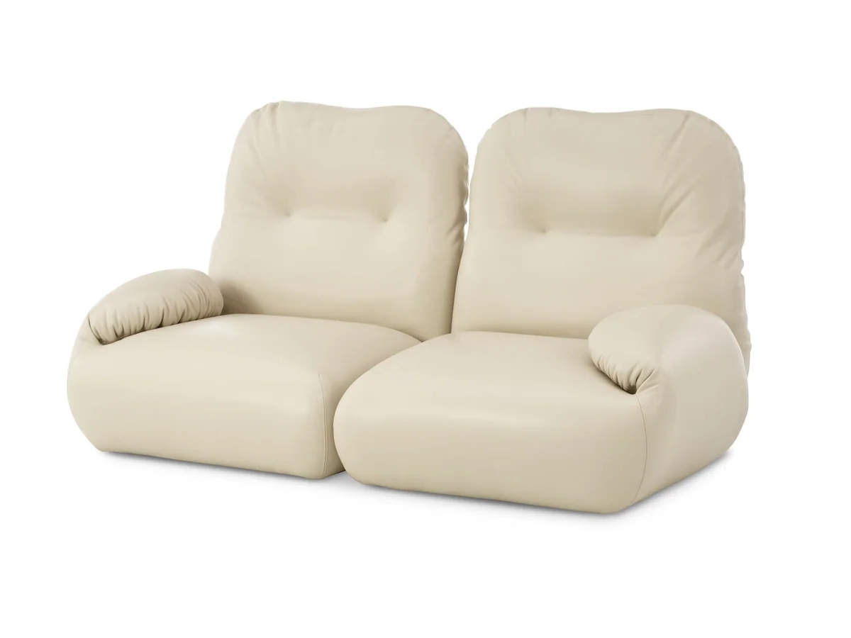 Sofa cushion filling and upholstered seat detail