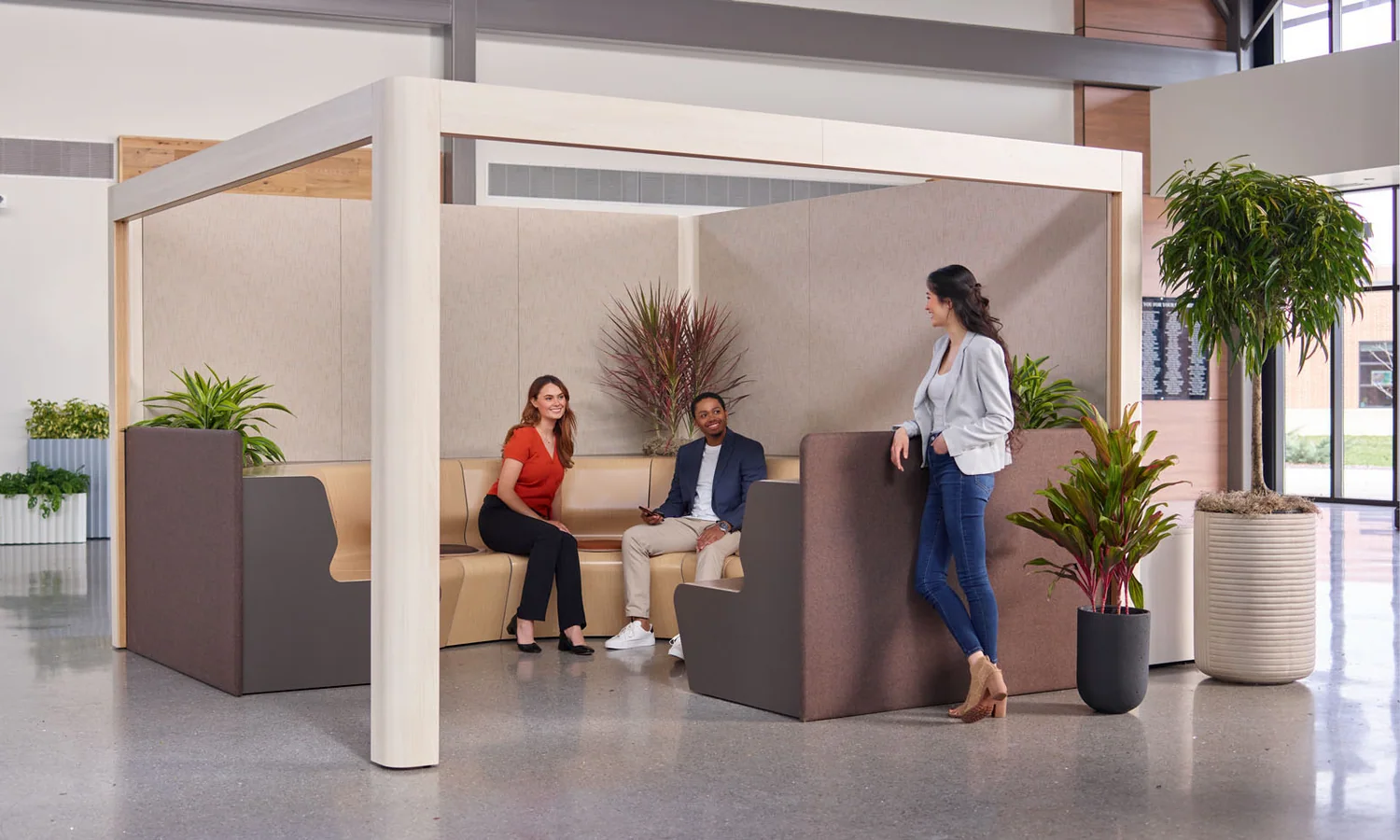 Sofa doorway measurement guide for an apartment or commercial lounge