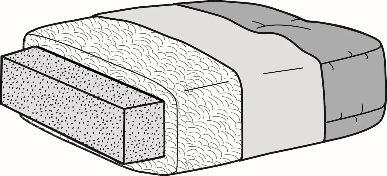 Sofa foam density and cushion detail