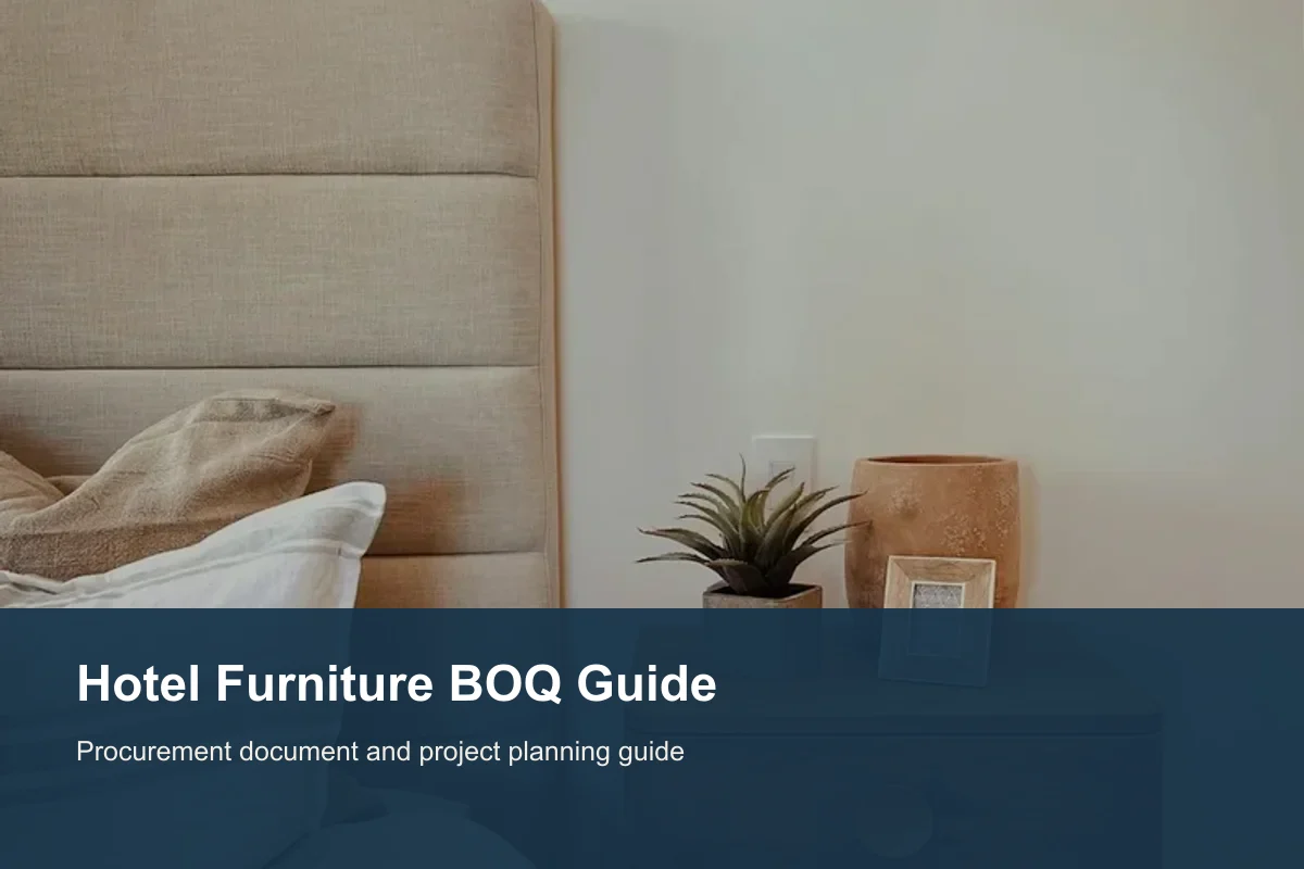 Hotel furniture BOQ review Hotel furniture BOQ and guestroom package review