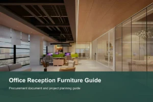 Office reception furniture package with sofa chairs and tables