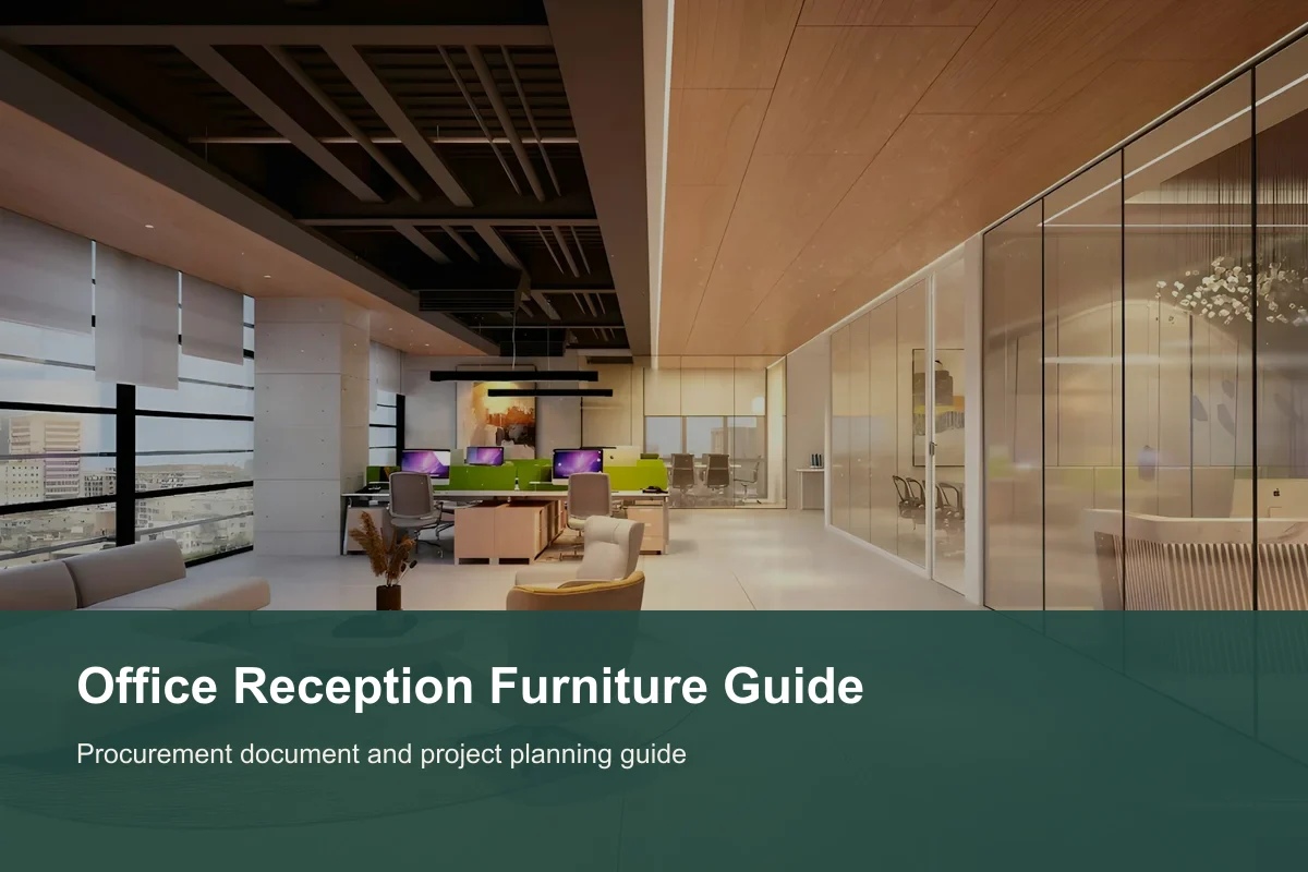 Office reception furniture package with sofa chairs and tables