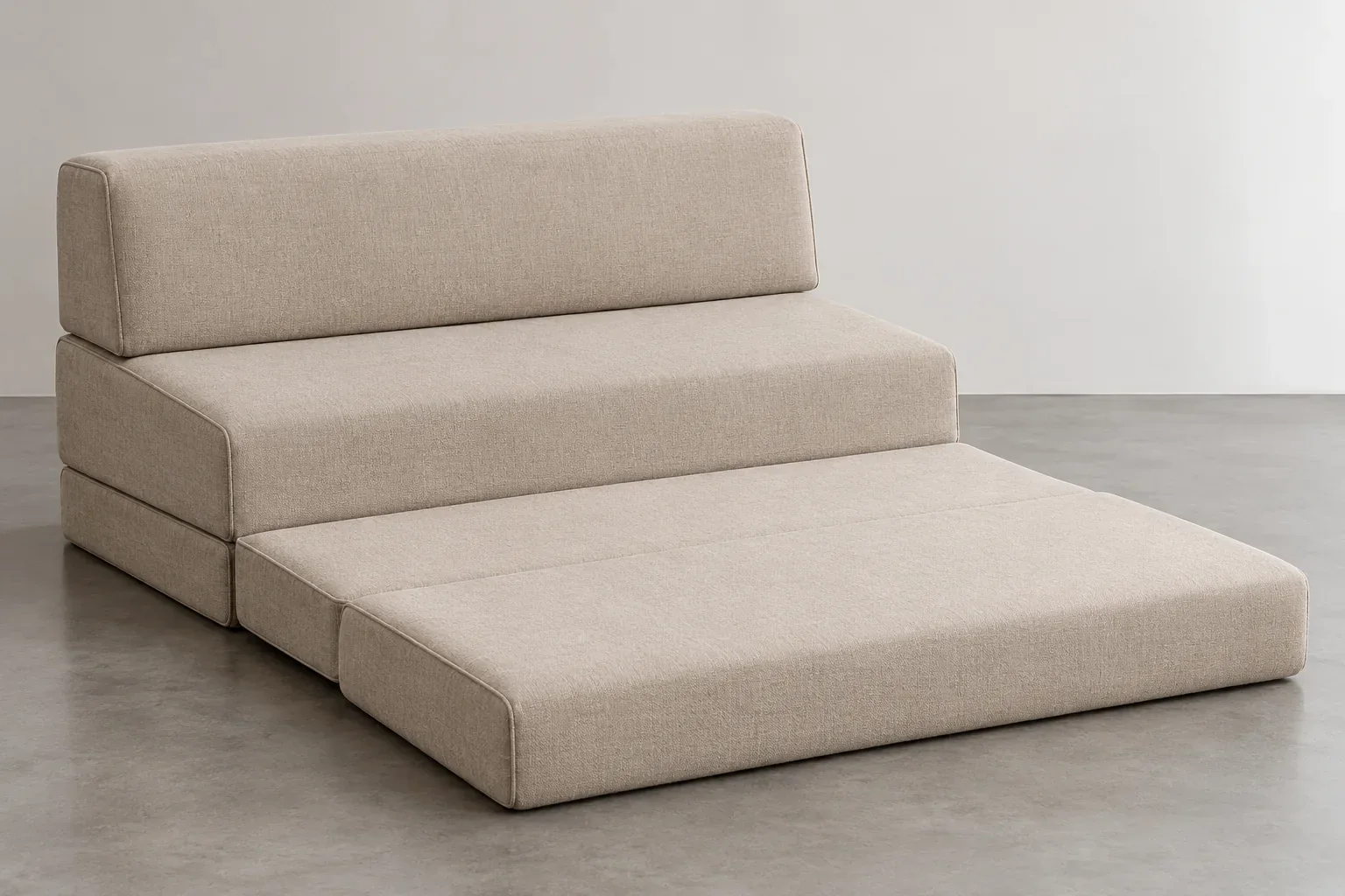 Tri-fold cushion platform concept during unfolding